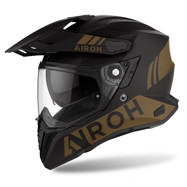 Airoh Airoh commander 'gold' adventure motorcycle helmet - gold matt - small